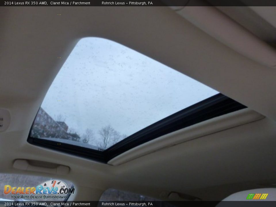 2014 Lexus RX 350 AWD Claret Mica / Parchment Photo #15