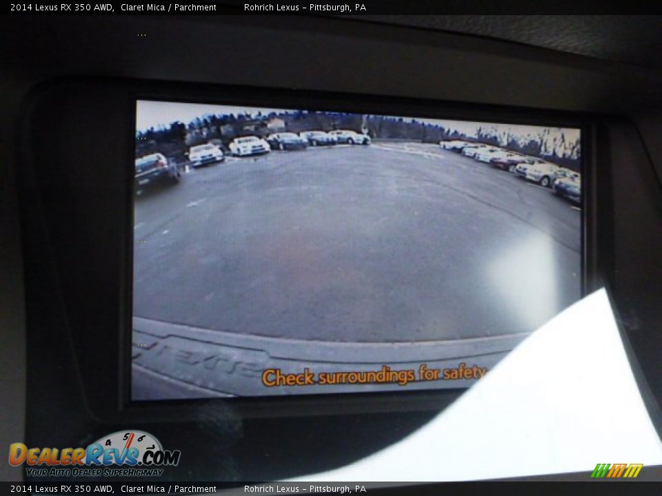 2014 Lexus RX 350 AWD Claret Mica / Parchment Photo #17