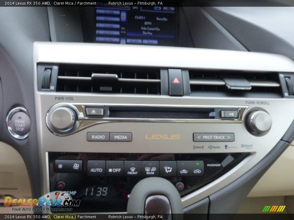 2014 Lexus RX 350 AWD Claret Mica / Parchment Photo #18