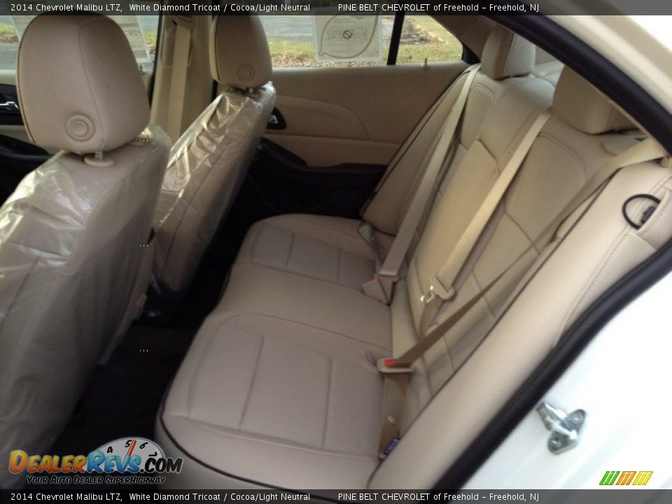 2014 Chevrolet Malibu LTZ White Diamond Tricoat / Cocoa/Light Neutral Photo #6