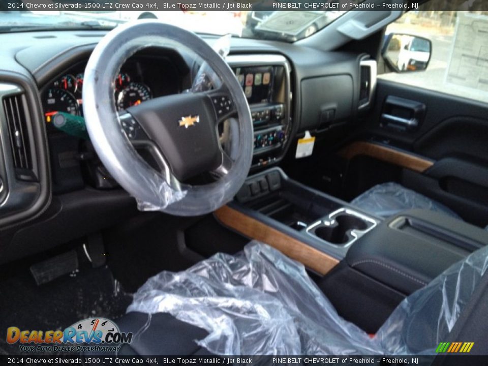 2014 Chevrolet Silverado 1500 LTZ Crew Cab 4x4 Blue Topaz Metallic / Jet Black Photo #7