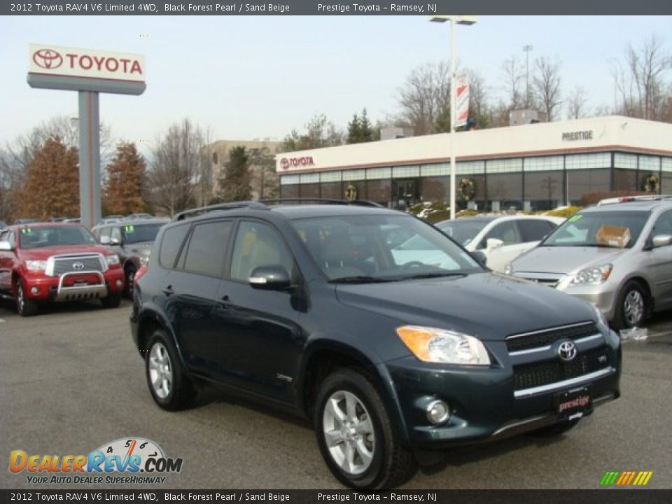 2012 Toyota RAV4 V6 Limited 4WD Black Forest Pearl / Sand Beige Photo #1