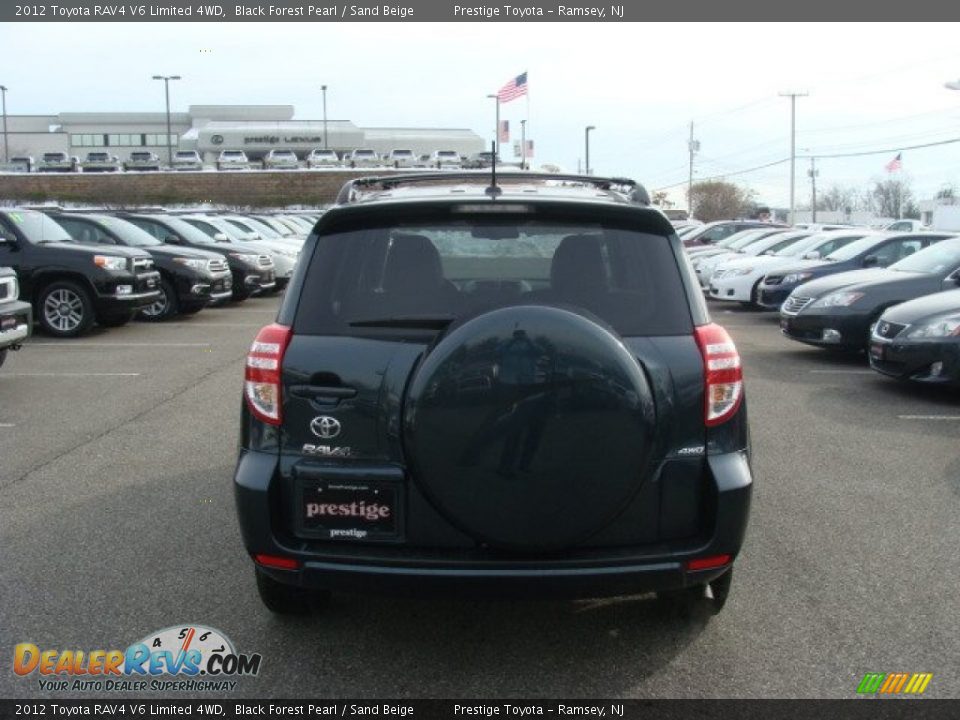 2012 Toyota RAV4 V6 Limited 4WD Black Forest Pearl / Sand Beige Photo #5