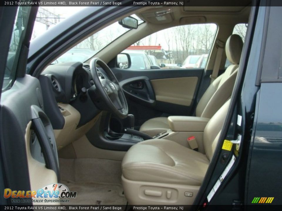 2012 Toyota RAV4 V6 Limited 4WD Black Forest Pearl / Sand Beige Photo #7