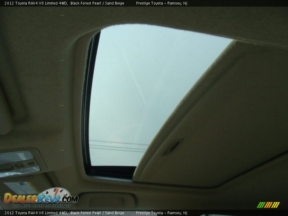2012 Toyota RAV4 V6 Limited 4WD Black Forest Pearl / Sand Beige Photo #8