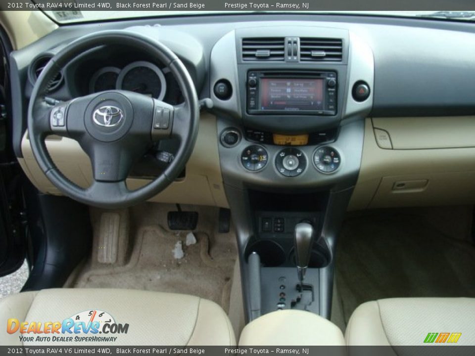 2012 Toyota RAV4 V6 Limited 4WD Black Forest Pearl / Sand Beige Photo #9