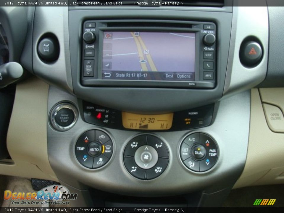 2012 Toyota RAV4 V6 Limited 4WD Black Forest Pearl / Sand Beige Photo #11