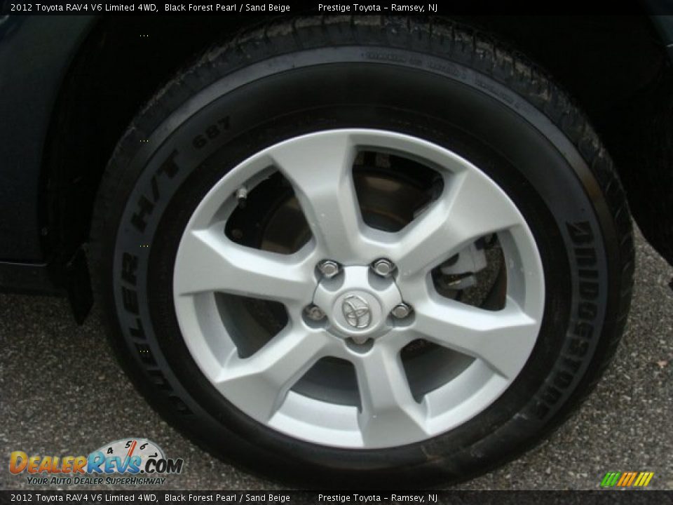2012 Toyota RAV4 V6 Limited 4WD Black Forest Pearl / Sand Beige Photo #14