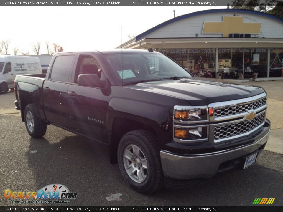 2014 Chevrolet Silverado 1500 LT Crew Cab 4x4 Black / Jet Black Photo #2