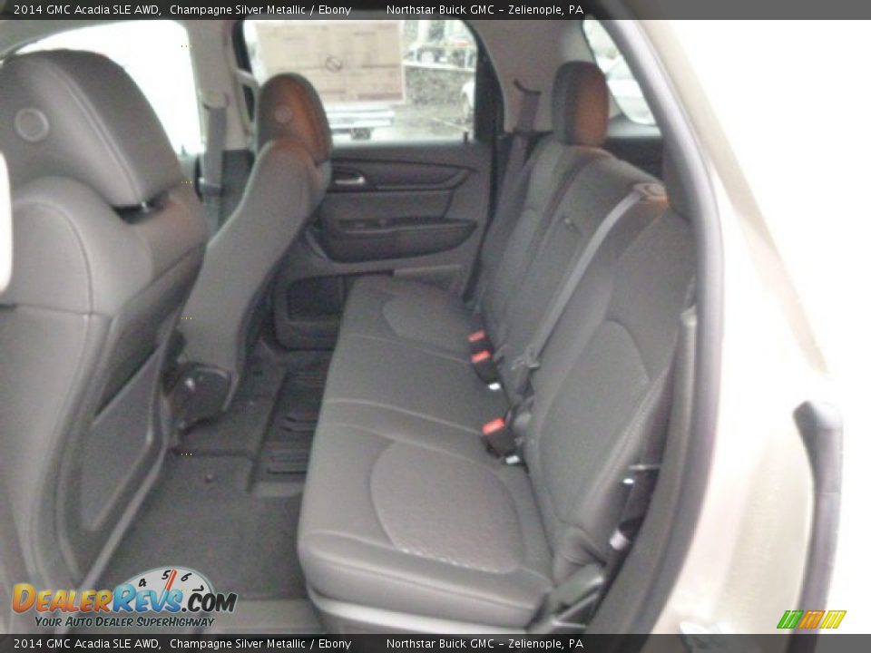 2014 GMC Acadia SLE AWD Champagne Silver Metallic / Ebony Photo #11