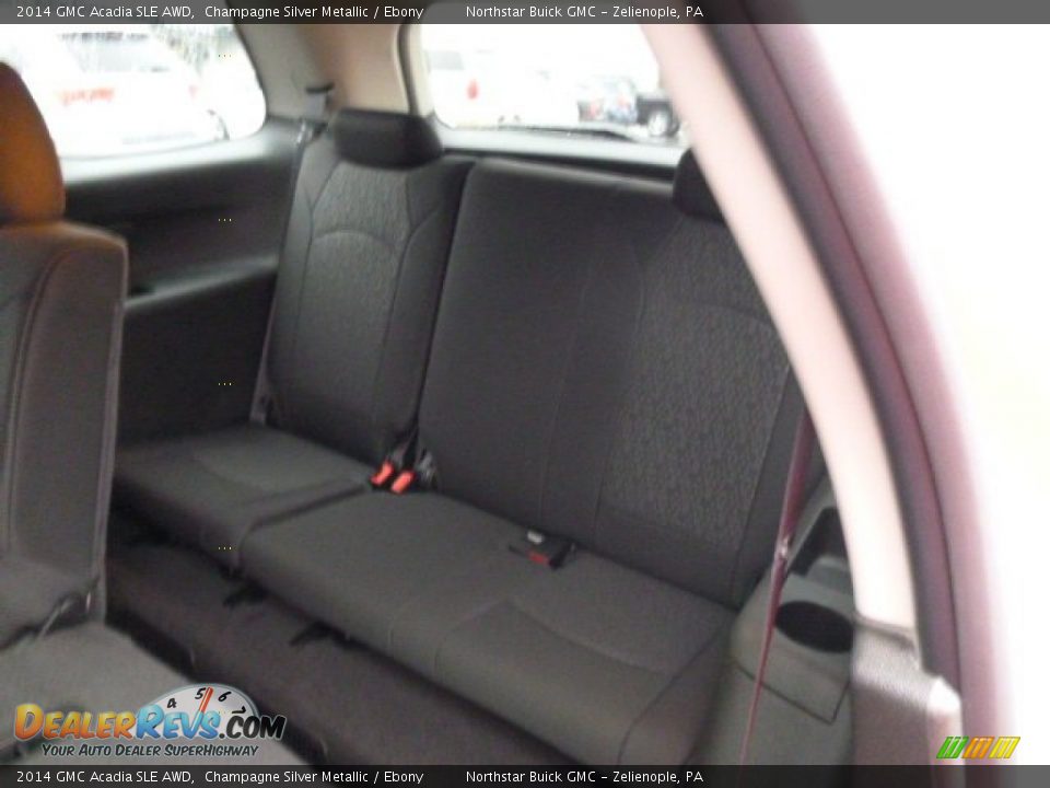 2014 GMC Acadia SLE AWD Champagne Silver Metallic / Ebony Photo #12