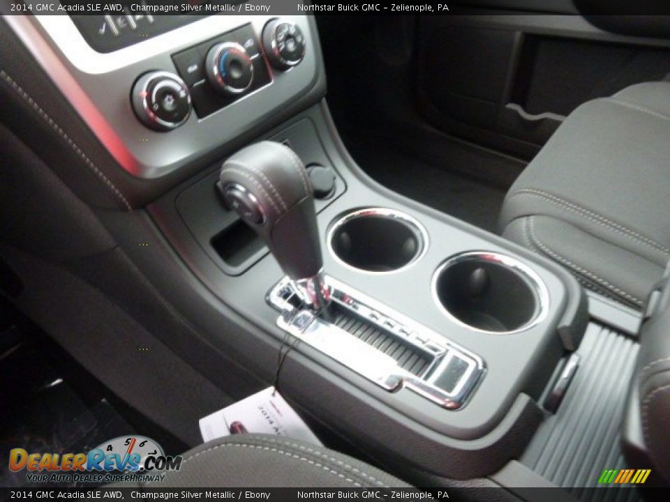 2014 GMC Acadia SLE AWD Champagne Silver Metallic / Ebony Photo #17