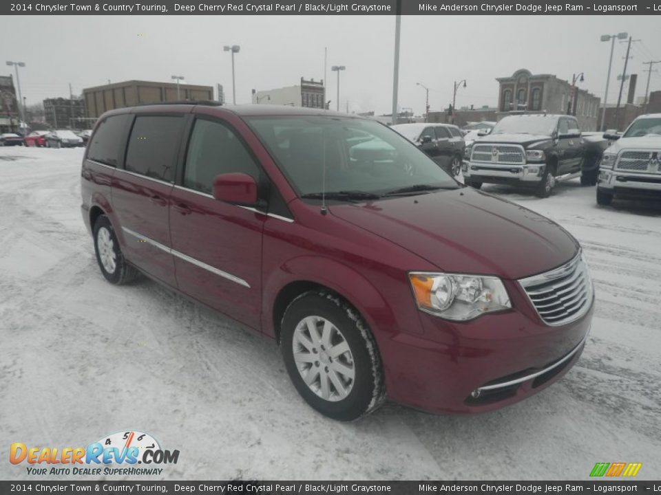 2014 Chrysler Town & Country Touring Deep Cherry Red Crystal Pearl / Black/Light Graystone Photo #1