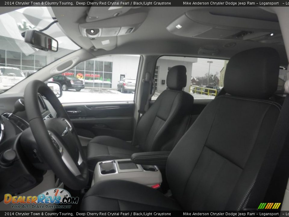 2014 Chrysler Town & Country Touring Deep Cherry Red Crystal Pearl / Black/Light Graystone Photo #4