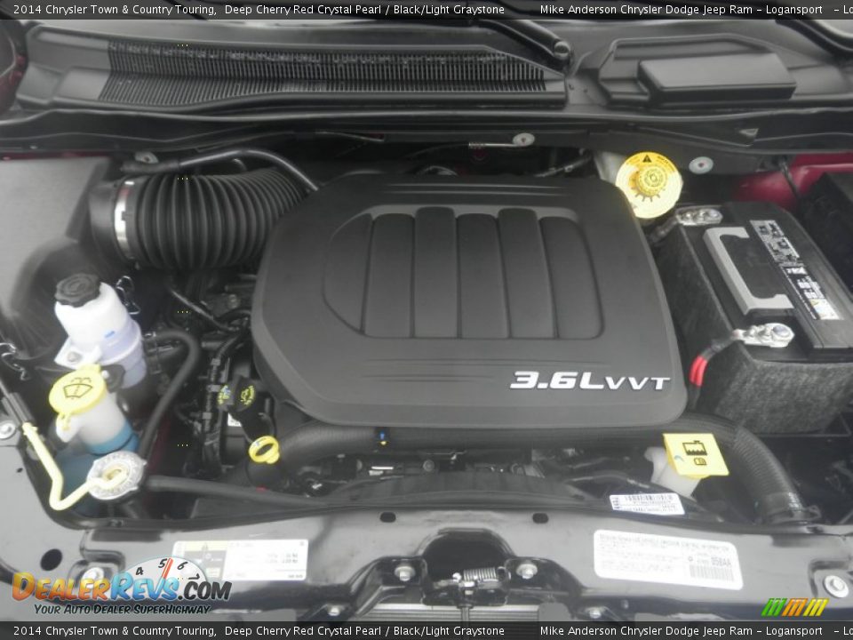 2014 Chrysler Town & Country Touring Deep Cherry Red Crystal Pearl / Black/Light Graystone Photo #11