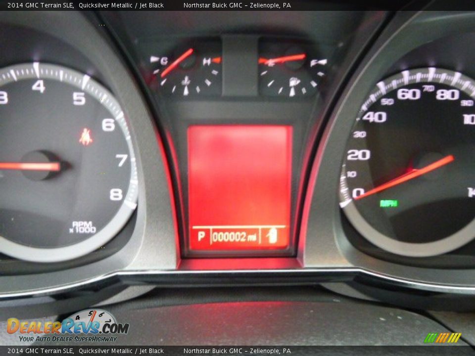 2014 GMC Terrain SLE Quicksilver Metallic / Jet Black Photo #19