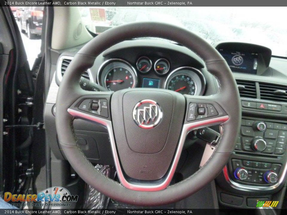 2014 Buick Encore Leather AWD Carbon Black Metallic / Ebony Photo #18