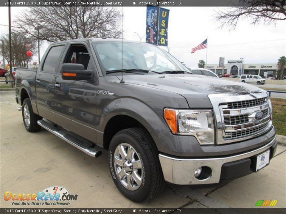 2013 Ford F150 XLT SuperCrew Sterling Gray Metallic / Steel Gray Photo #7