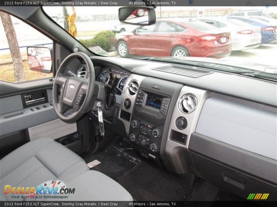 2013 Ford F150 XLT SuperCrew Sterling Gray Metallic / Steel Gray Photo #12