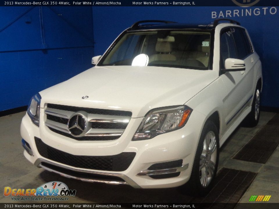 2013 Mercedes-Benz GLK 350 4Matic Polar White / Almond/Mocha Photo #1