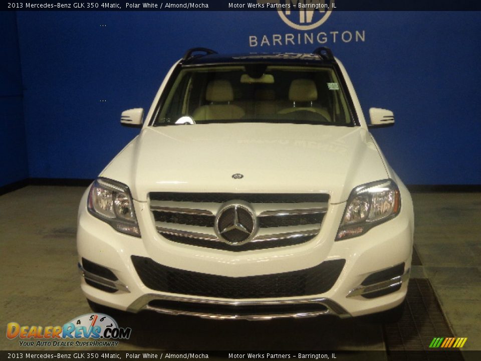 2013 Mercedes-Benz GLK 350 4Matic Polar White / Almond/Mocha Photo #2