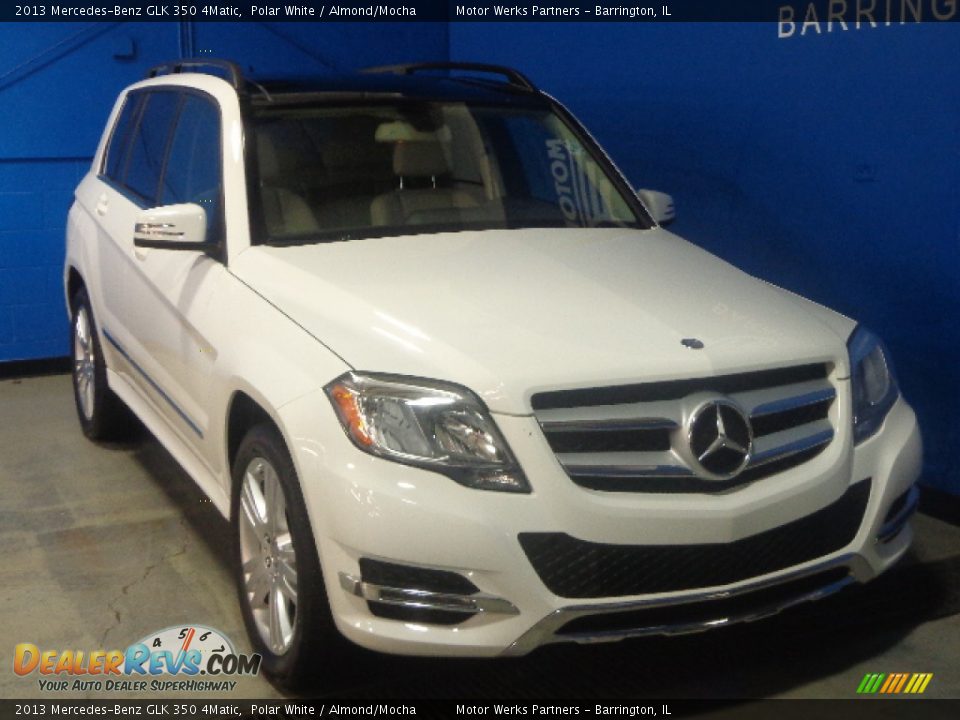2013 Mercedes-Benz GLK 350 4Matic Polar White / Almond/Mocha Photo #3