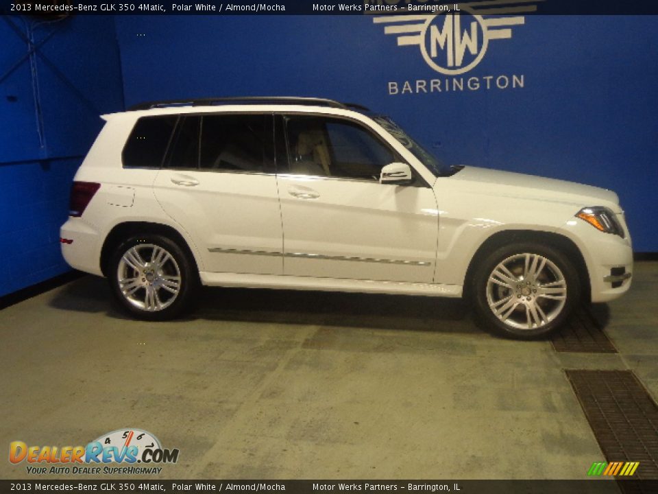 2013 Mercedes-Benz GLK 350 4Matic Polar White / Almond/Mocha Photo #4