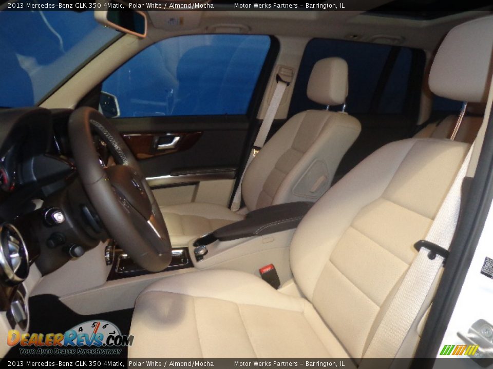 2013 Mercedes-Benz GLK 350 4Matic Polar White / Almond/Mocha Photo #7
