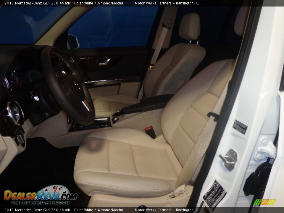 2013 Mercedes-Benz GLK 350 4Matic Polar White / Almond/Mocha Photo #13