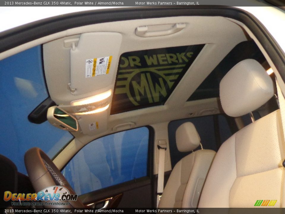 2013 Mercedes-Benz GLK 350 4Matic Polar White / Almond/Mocha Photo #17