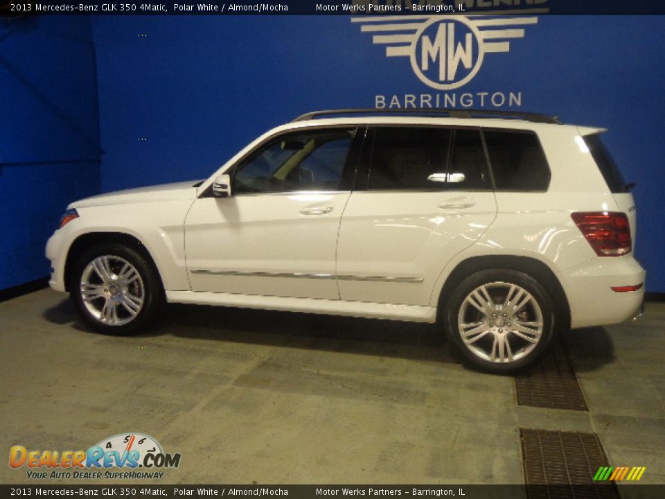 2013 Mercedes-Benz GLK 350 4Matic Polar White / Almond/Mocha Photo #19