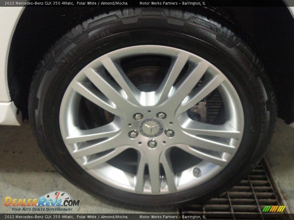 2013 Mercedes-Benz GLK 350 4Matic Polar White / Almond/Mocha Photo #20