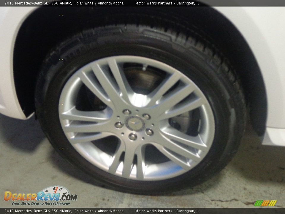 2013 Mercedes-Benz GLK 350 4Matic Polar White / Almond/Mocha Photo #21