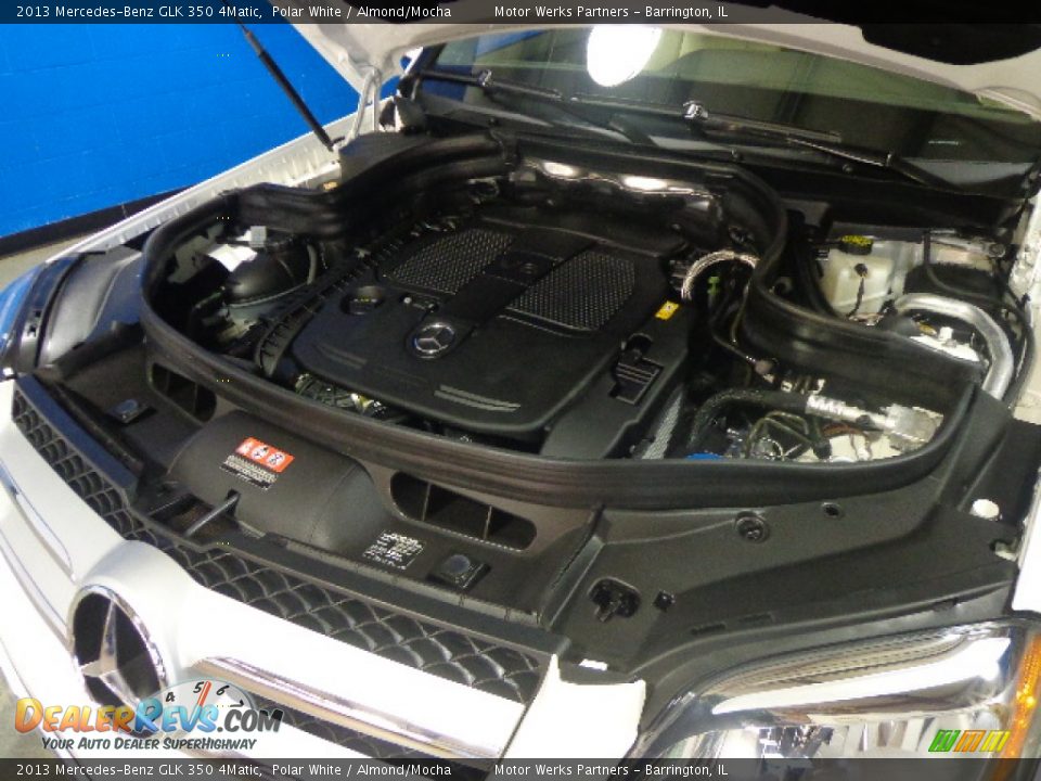 2013 Mercedes-Benz GLK 350 4Matic Polar White / Almond/Mocha Photo #23