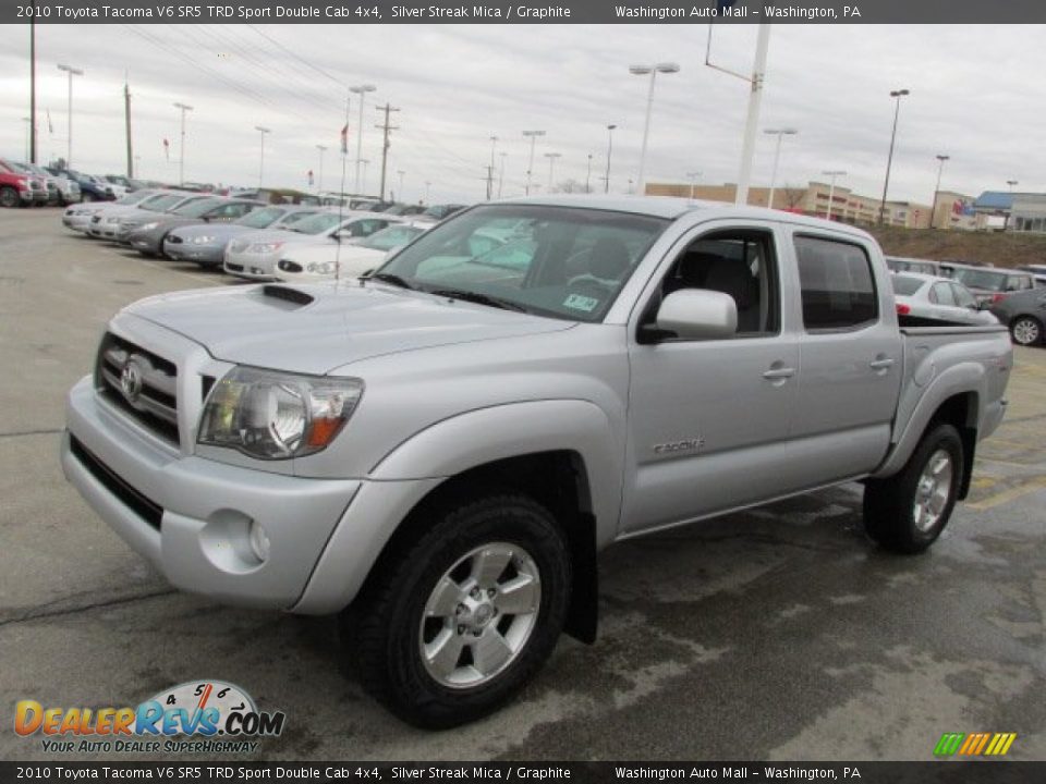 2010 Toyota Tacoma V6 SR5 TRD Sport Double Cab 4x4 Silver Streak Mica / Graphite Photo #5