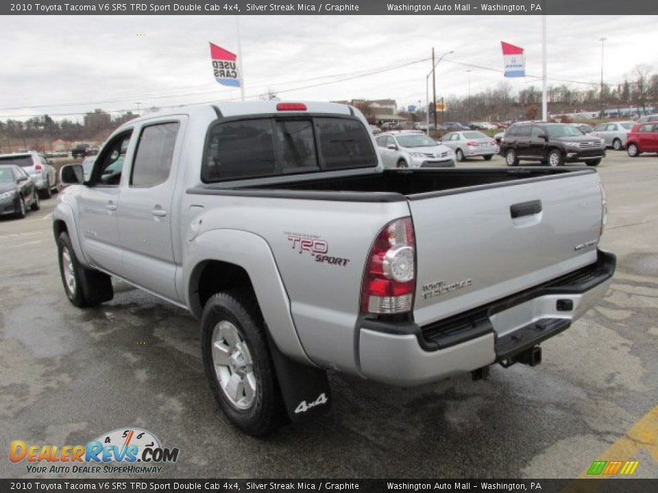 2010 Toyota Tacoma V6 SR5 TRD Sport Double Cab 4x4 Silver Streak Mica / Graphite Photo #7