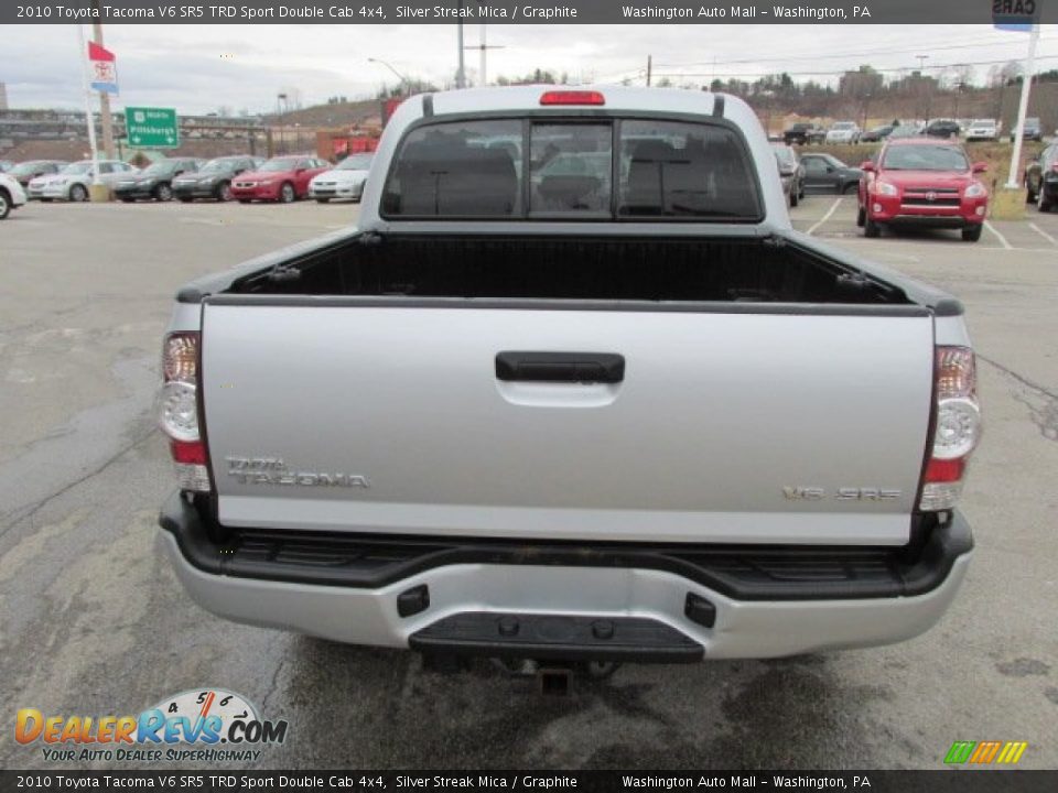2010 Toyota Tacoma V6 SR5 TRD Sport Double Cab 4x4 Silver Streak Mica / Graphite Photo #8