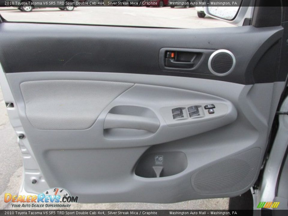 2010 Toyota Tacoma V6 SR5 TRD Sport Double Cab 4x4 Silver Streak Mica / Graphite Photo #12