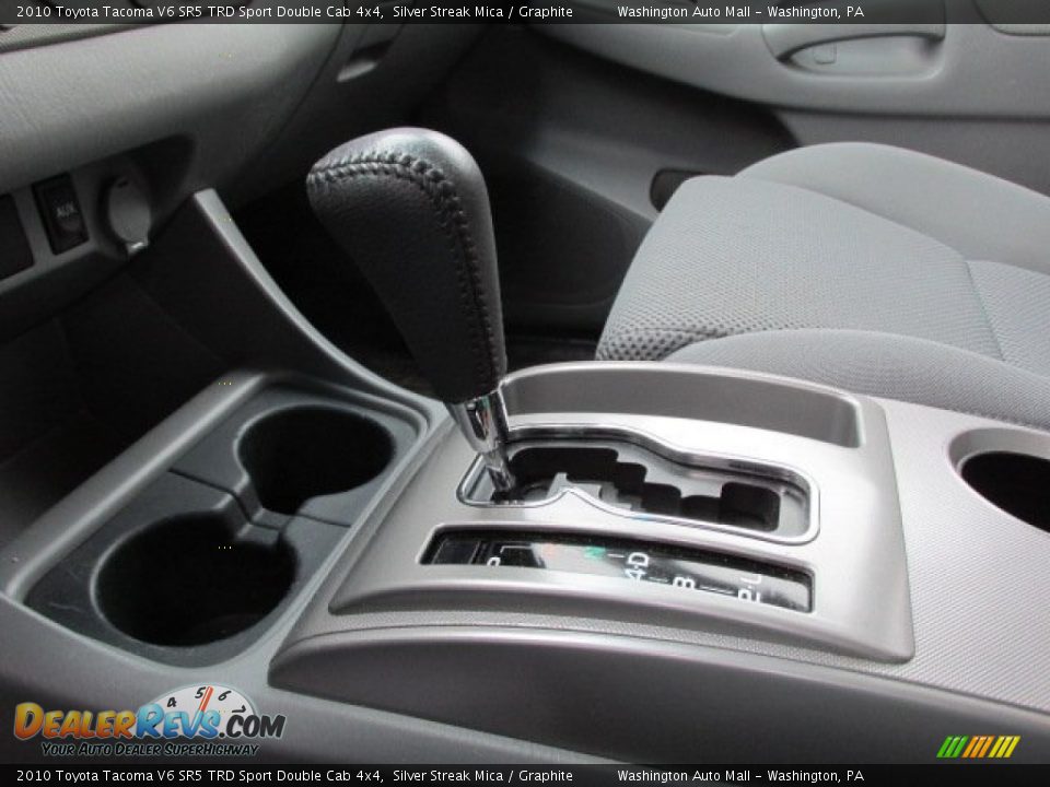 2010 Toyota Tacoma V6 SR5 TRD Sport Double Cab 4x4 Silver Streak Mica / Graphite Photo #14