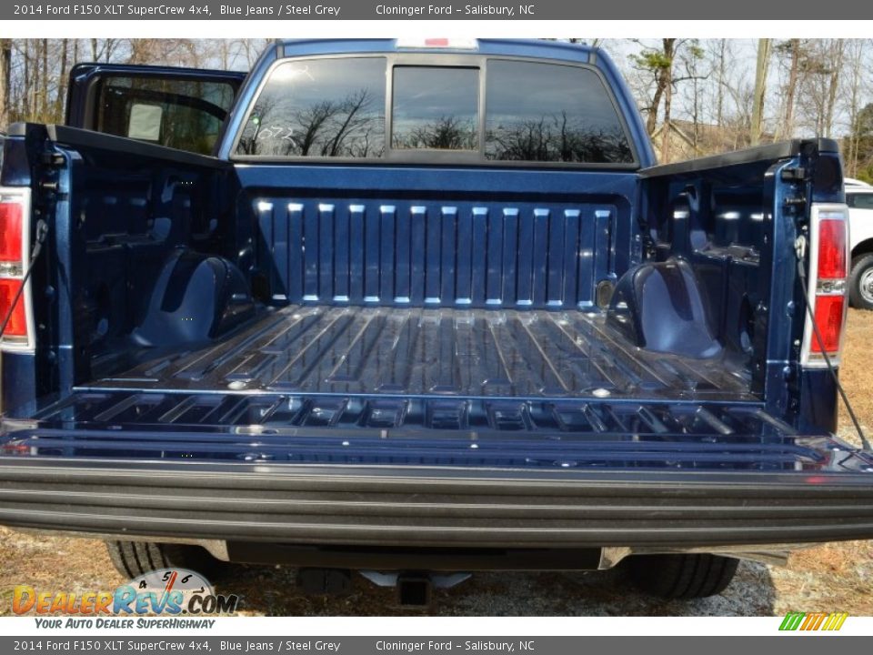 2014 Ford F150 XLT SuperCrew 4x4 Blue Jeans / Steel Grey Photo #8