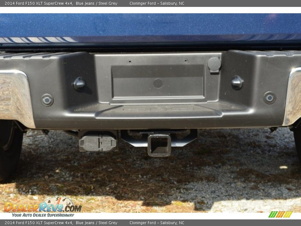 2014 Ford F150 XLT SuperCrew 4x4 Blue Jeans / Steel Grey Photo #9