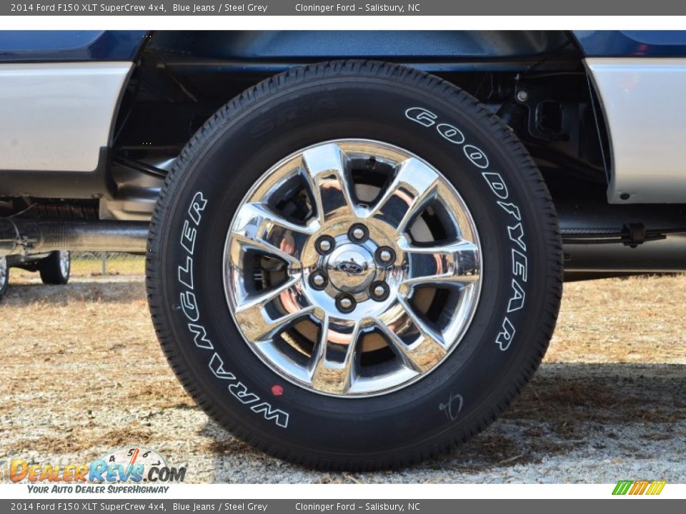 2014 Ford F150 XLT SuperCrew 4x4 Blue Jeans / Steel Grey Photo #10