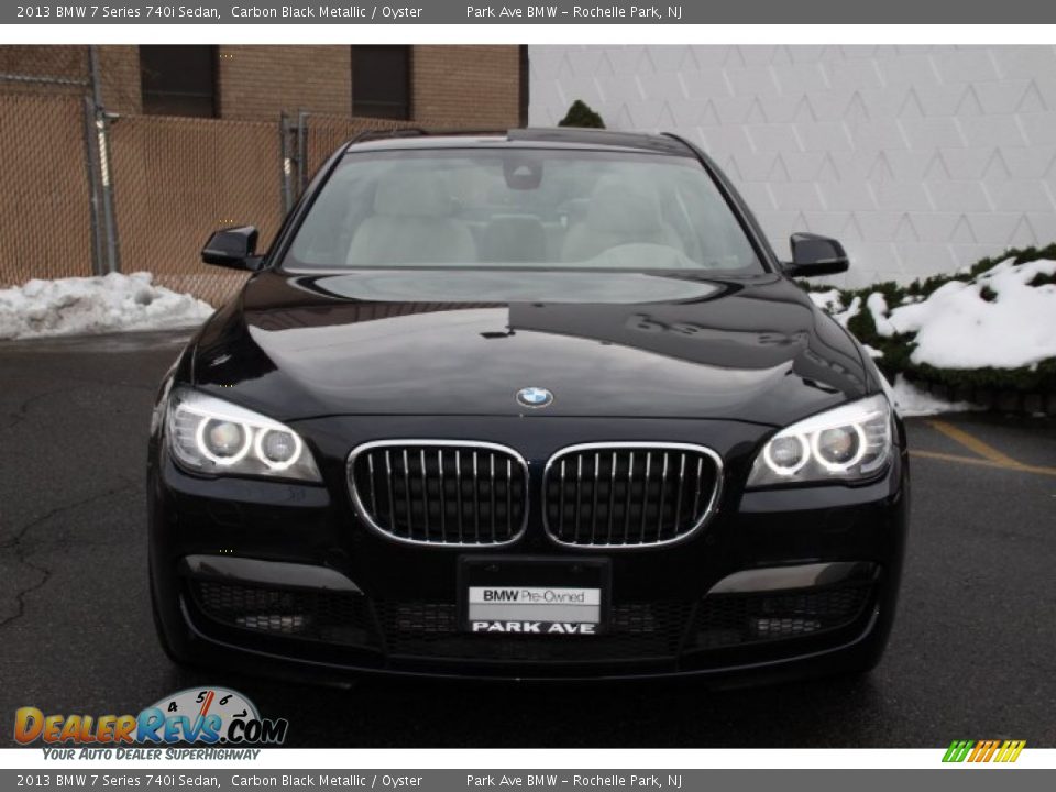 2013 BMW 7 Series 740i Sedan Carbon Black Metallic / Oyster Photo #7
