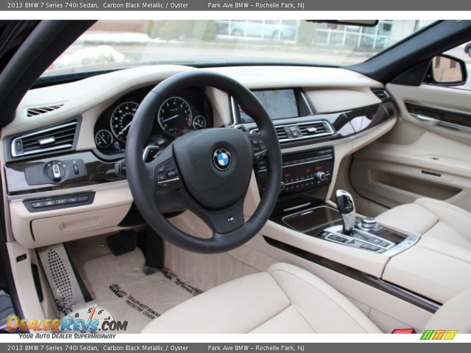 Oyster Interior - 2013 BMW 7 Series 740i Sedan Photo #9