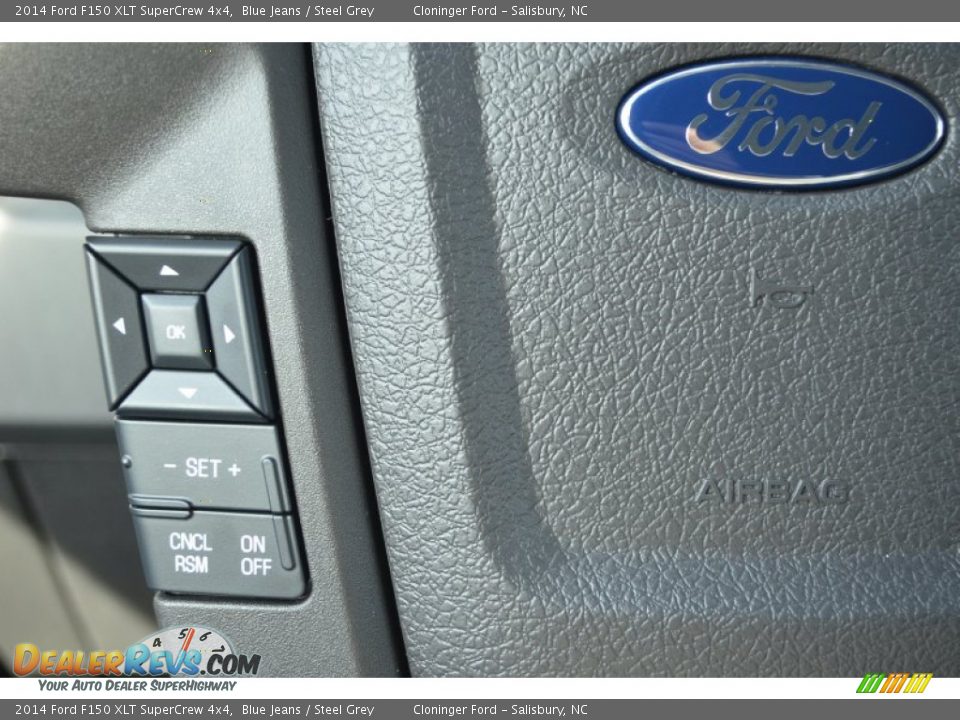 2014 Ford F150 XLT SuperCrew 4x4 Blue Jeans / Steel Grey Photo #20
