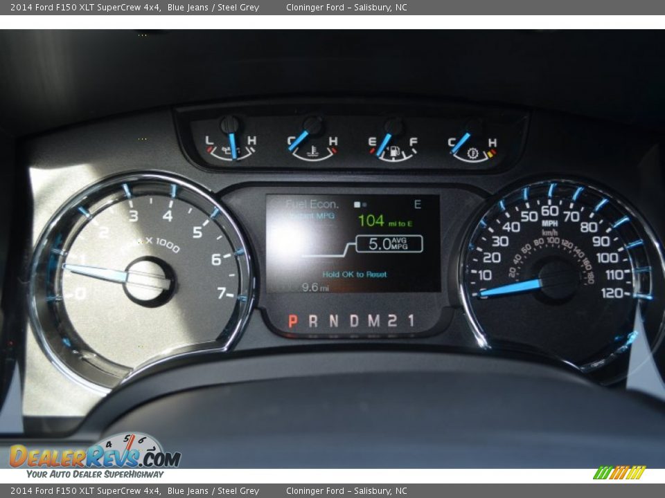 2014 Ford F150 XLT SuperCrew 4x4 Blue Jeans / Steel Grey Photo #22