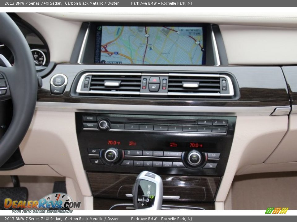 2013 BMW 7 Series 740i Sedan Carbon Black Metallic / Oyster Photo #13