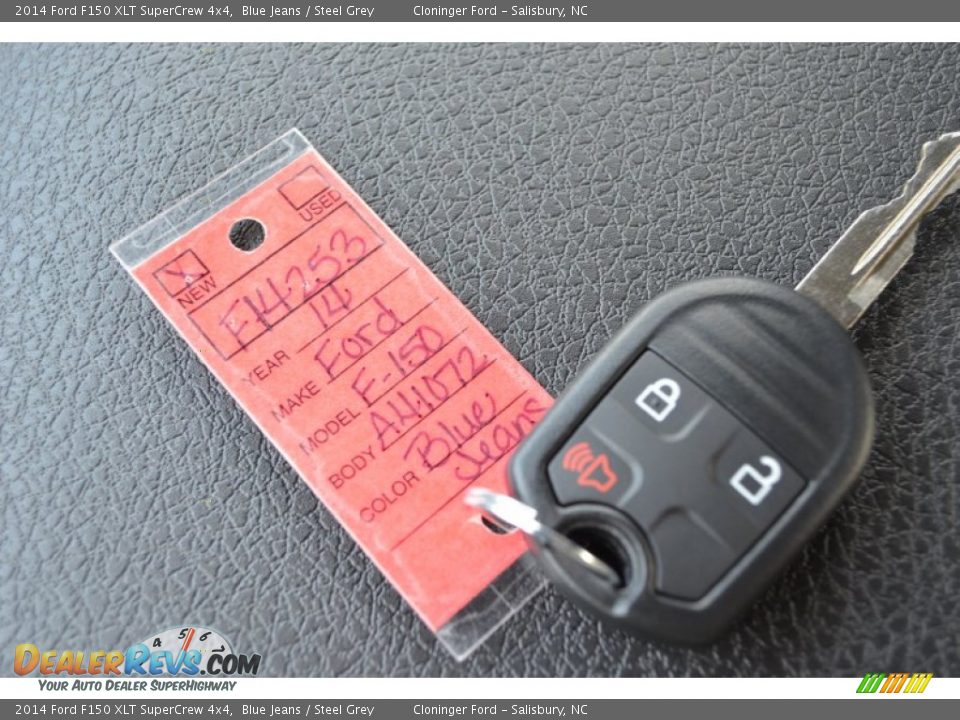 2014 Ford F150 XLT SuperCrew 4x4 Blue Jeans / Steel Grey Photo #25