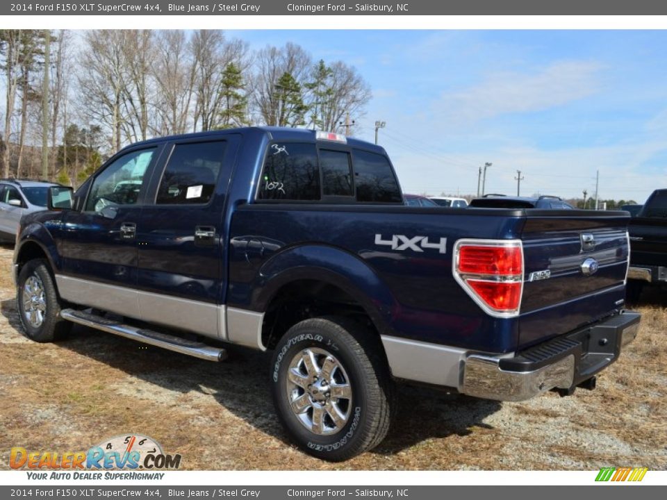 2014 Ford F150 XLT SuperCrew 4x4 Blue Jeans / Steel Grey Photo #26