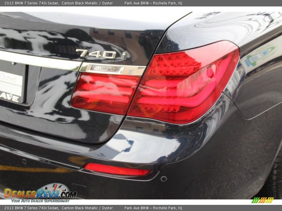 2013 BMW 7 Series 740i Sedan Carbon Black Metallic / Oyster Photo #21
